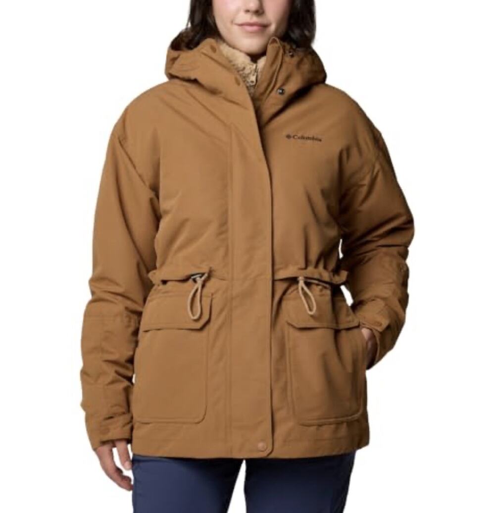 Columbia Carson Pass Interchange Jacket Brown Omni-Heat Insulation Women's Small